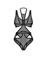 Body noir échancré